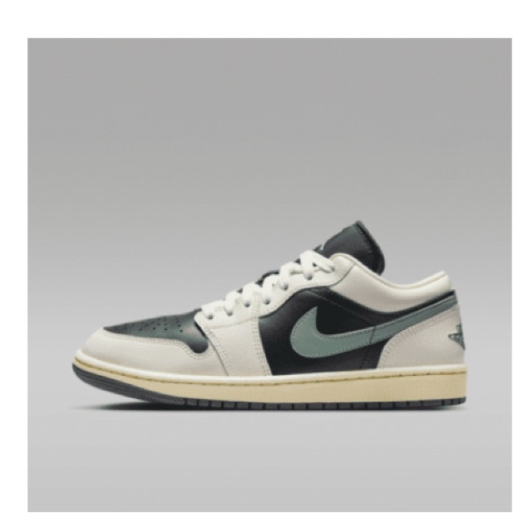 Nike Green and White Sneakers with Classic Design
